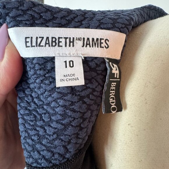 Elizabeth & James Navy Sheath Dress w/ Chic Cutouts – Bergdorf Goodman Exclusive - Picture 9 of 16